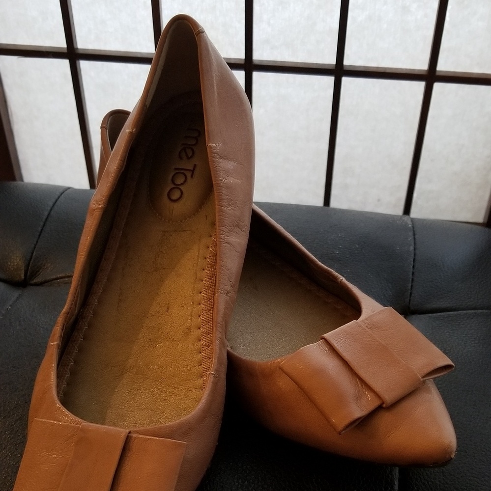 Beige flats